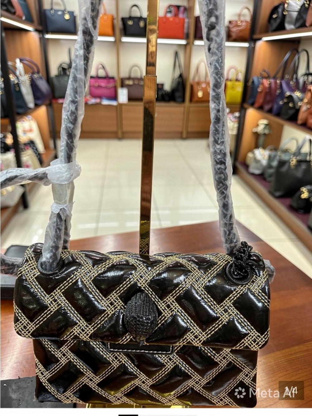 NWOT Kurt Geiger Kensington Quilted Crossbody Bag